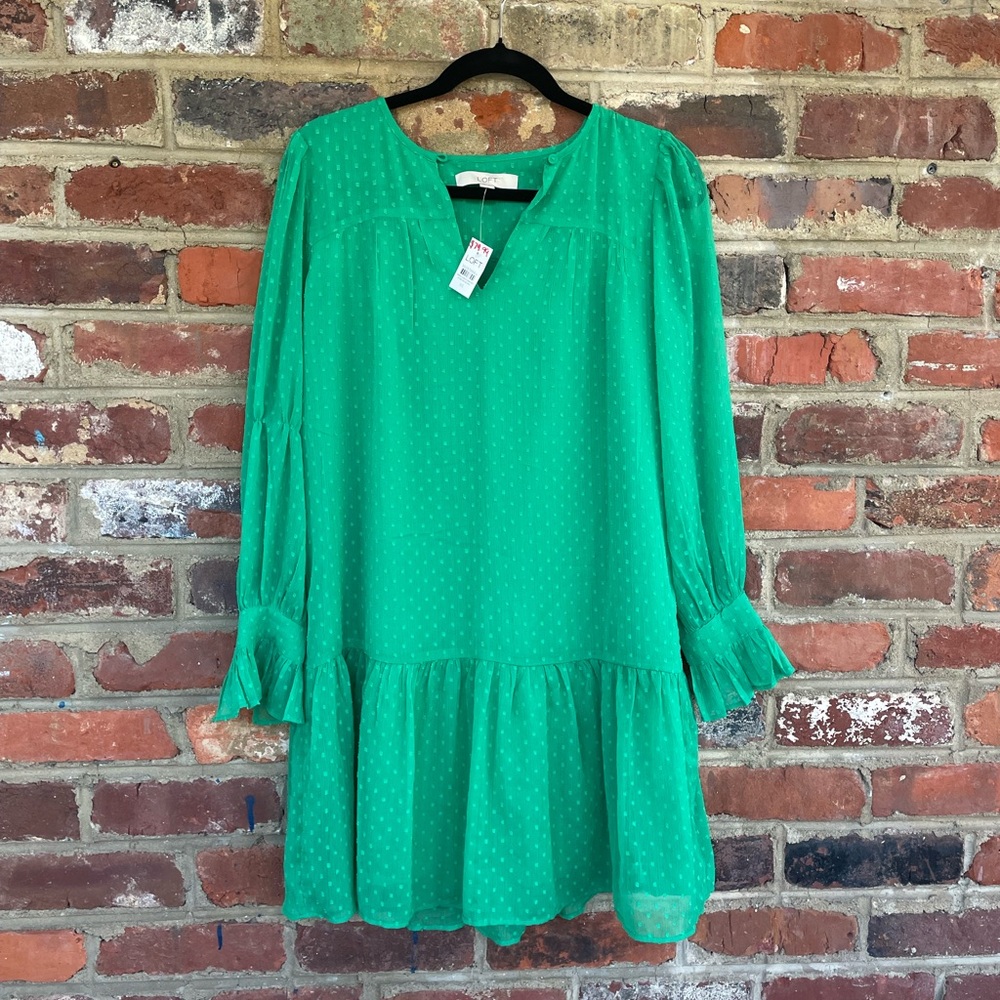 NWT loft flounce dress